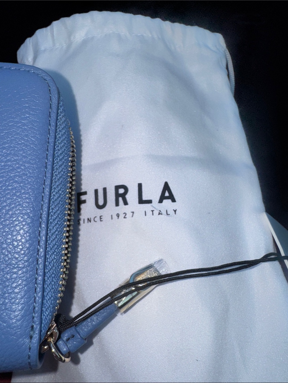 Furla Light Blue Zip-Around Continental Wallet - Picture 4 of 5